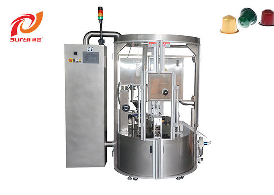 Máquina de aislamiento de relleno Nespresso de la cápsula de aluminio rotatoria del café de SKP-1N